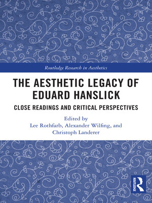 cover image of The Aesthetic Legacy of Eduard Hanslick